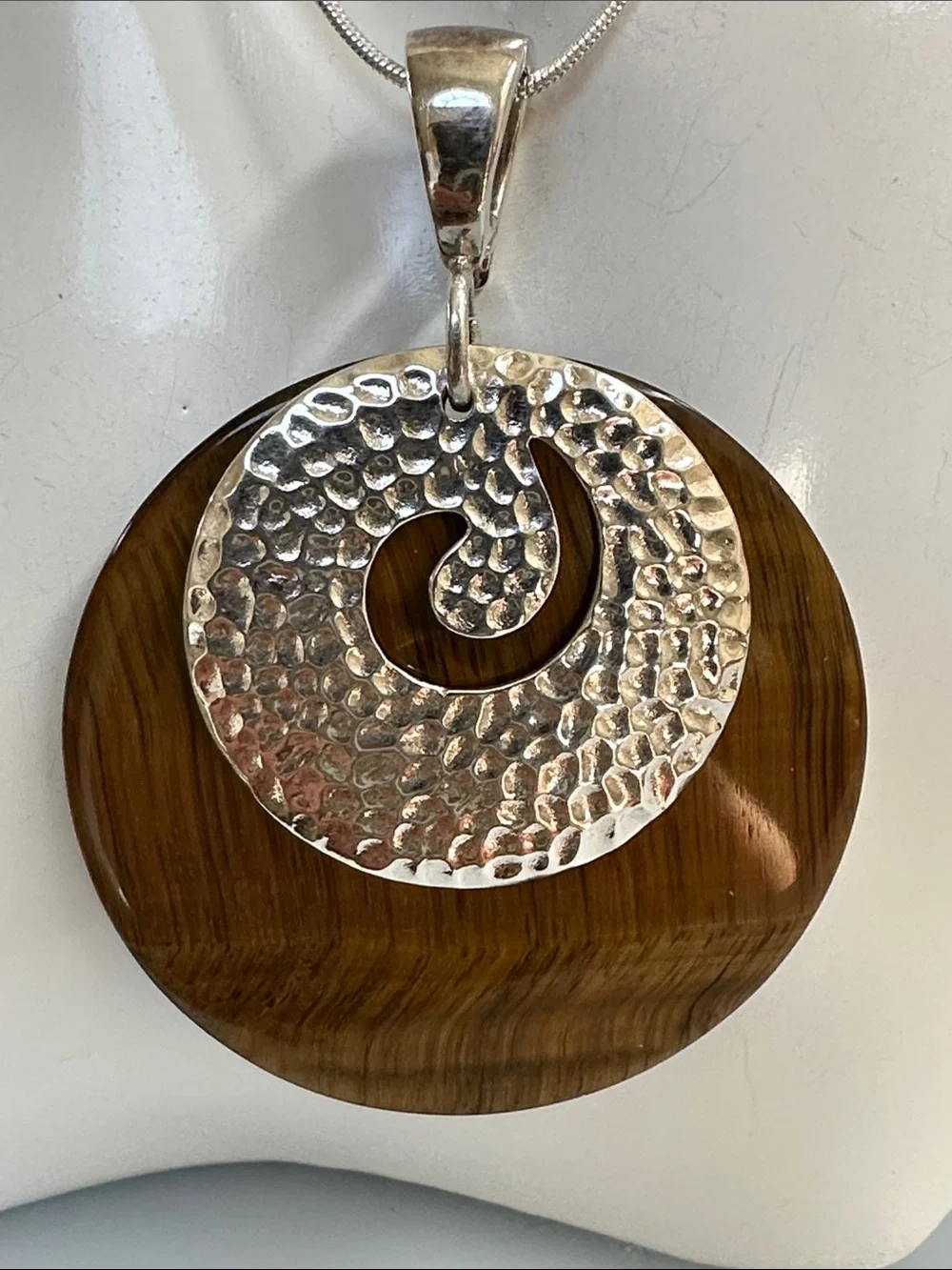 925 Sterling Silver stylish brown